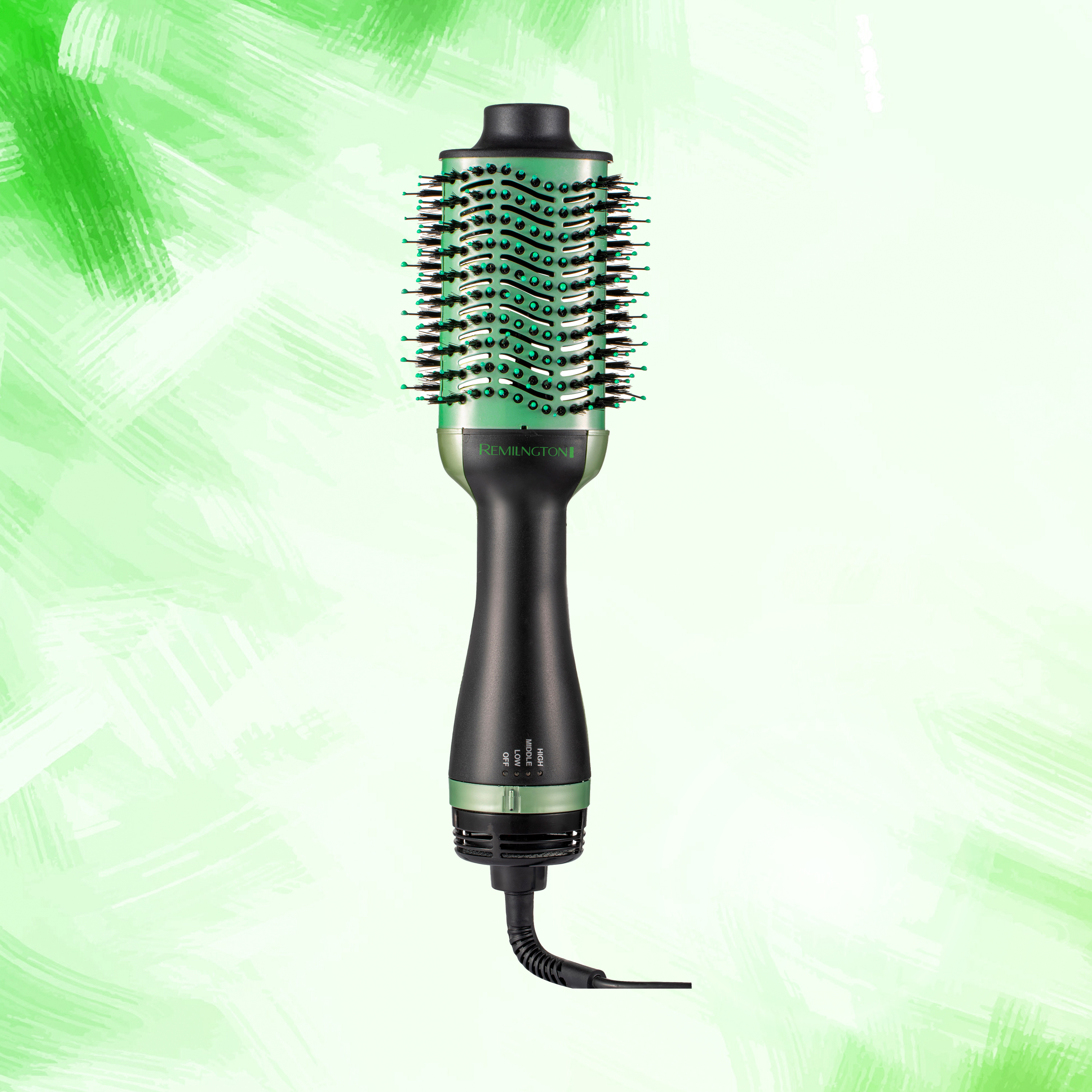 Combo Plancha y Cepillo Secador Aguacate disponible en Yaxa Colombia